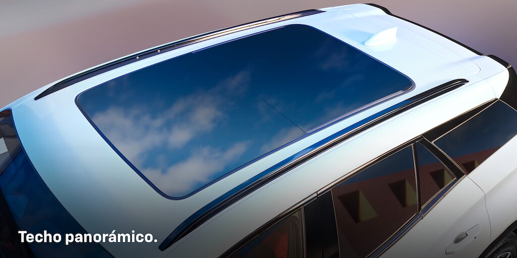 SUV eléctrica Chevrolet Blazer EV 2025 con techo panorámico y rieles superiores de carga