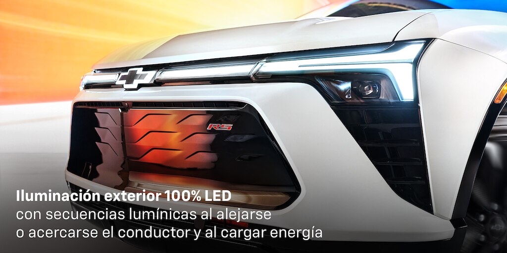 Nueva Chevrolet Blazer EV 2025 con iluminación LED con animación coreografiada